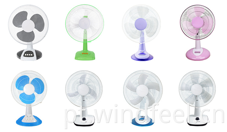 220V FOSHAN Bom Marca Tabela Fan Quarto 5 Blade Branco Quieto Silêncio Tabela Oscilantes Fãs